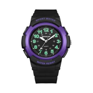 Imagem de Relógio De Quartzo Colorido À Prova d'Água Para Estudantes SANDA 6308,