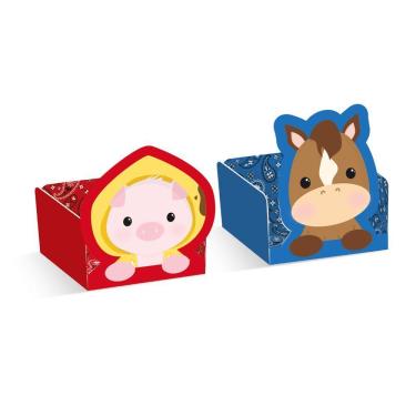 Imagem de Porta Forminha 4 Pétalas Fazendinha - 24 Unidades