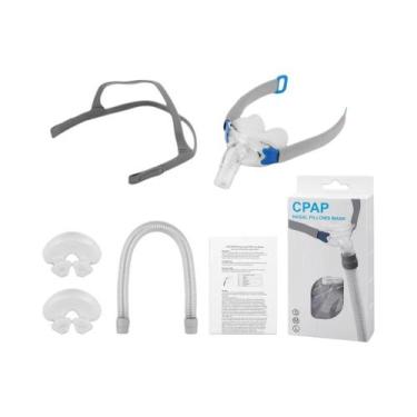 Imagem de Máscara Nasal Auto CPAP BiPAP Com Almofadas E Tubo De Fixação Para Apa