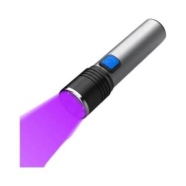 Imagem de Lanterna UV Recarregável USB Com Zoom 395nm Para Detecção De Urina De 