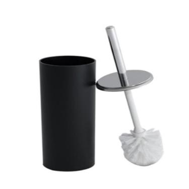 Imagem de Escova Sanitaria Bold Preta Luxo Higienizacao Inox Black Limpeza Vaso Sanitario Privada Suporte Design Sofisticado Funci