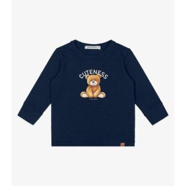 Imagem de Camiseta Infantil Manga Longa Trick Nick Azul-Masculino