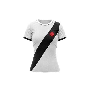Imagem de Camisa Braziline Caravel Vasco Branco / Preto M-Feminino