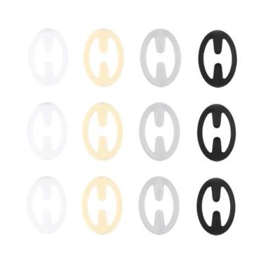 Imagem de Clipes De Alça De Sutiã Invisíveis Femininos 12 Peças Formato Elíptico