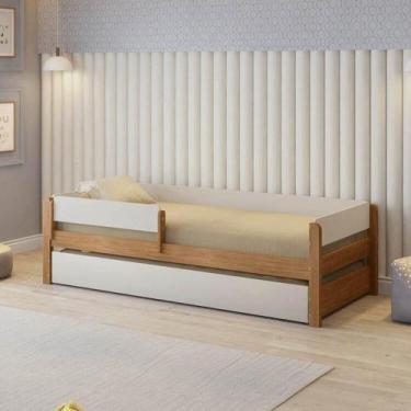 Imagem de Bicama Infantil com Grade de Proteção Aria Casatema Madeiraoriginals B