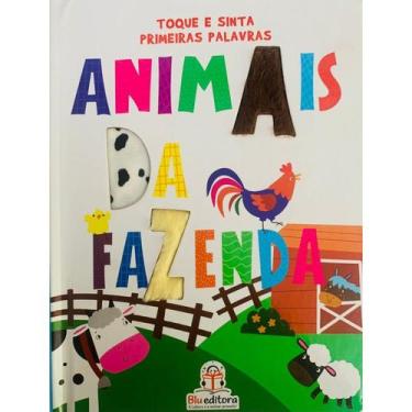 Imagem de Primeiras palavras com toque e sinta - animais da fazenda - BLU