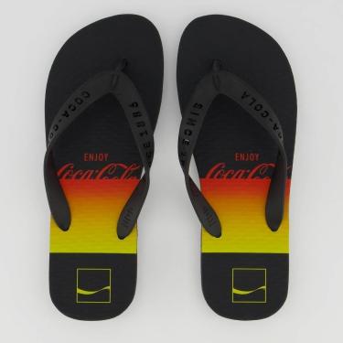 Imagem de Chinelo Coca Cola Enjoy Sunset Preto-Masculino