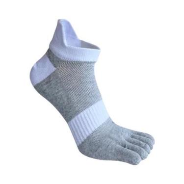 Imagem de Meias De Algodão Coloridas E Respiráveis Com Cinco Dedos, 5 Pares, Mas