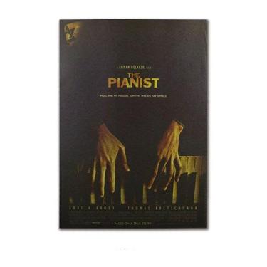 Imagem de Pôster com pintura de parede The Pianist Vintage Kraft Paper 51,5x36cm