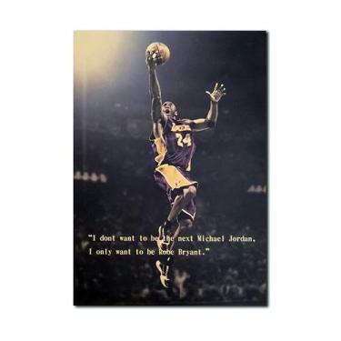 Imagem de Pôster Kobe Bryant Vintage Retro Kraft Paper 51,5 x 36cm - taiyuanketa