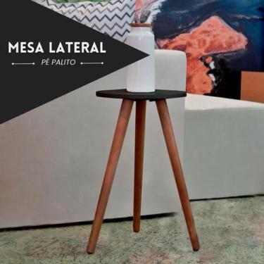 Imagem de Mesa Lateral Apoio De Canto Para Sala Quarto Decorativa - KELAN