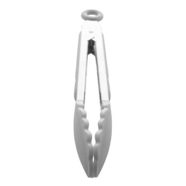 Imagem de Pinça Lyor Cinza de Silicone e Aço Inox 28,5cm x 3,5cm