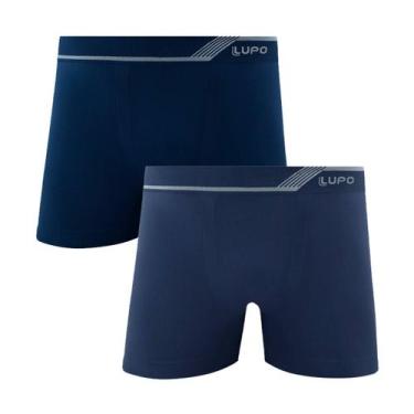 Imagem de Kit 2 Cuecas Lupo Boxer Microfibra Box Sem Costura Masculino Atacado O