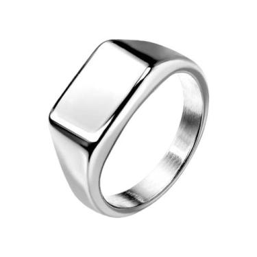 Imagem de Anel Punk Liso De Prata 925 Masculino aço cirurgico - Oremte, 23