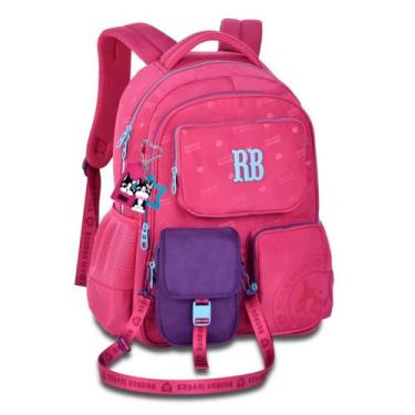 Imagem de Mochila Juvenil Original e Shoulder Bag Rebecca Bonbon, Rosa
