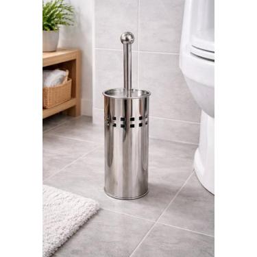 Imagem de Kit Escova Sanitária com Suporte Inox - Generico