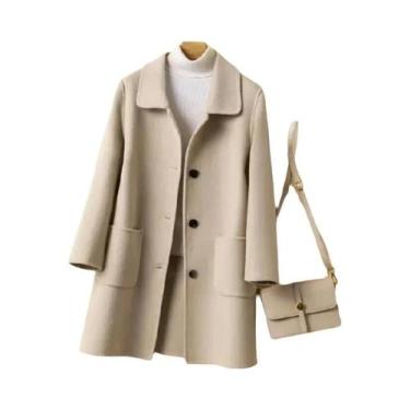 Imagem de Casaco Feminino De Lã Para Inverno 2024: Elegante, Versátil E Térmico 