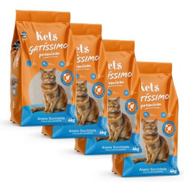 Imagem de Areia de Gato Areia Sanitária Higiênica Para Gatos Anti Odor Gatíssimo