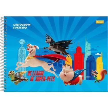Imagem de Caderno Cartografia Foroni Capa Dura Super Pets 80 Folhas - Embalagem 