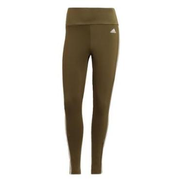 Imagem de Calça Adidas Esportiva 7/8 Cintura Alta Designed To Move 3Stripes   Feminina-Feminino