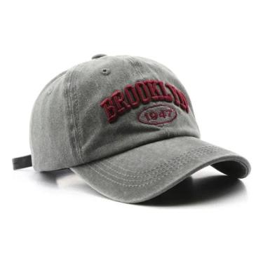 Imagem de Boné Baseball Brooklyn Vintage – Algodão Lavado Bordado Retrô – Luke Sports