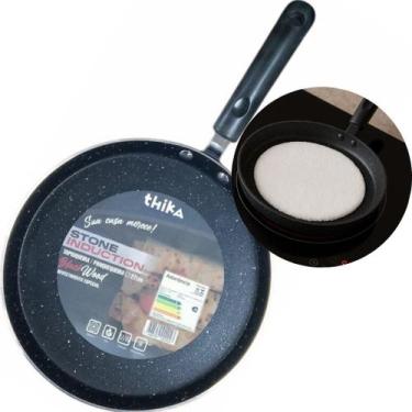 Imagem de Frigideira Tapioqueira Panquequeira Fogão Indução Gás Elétrico Vitroce