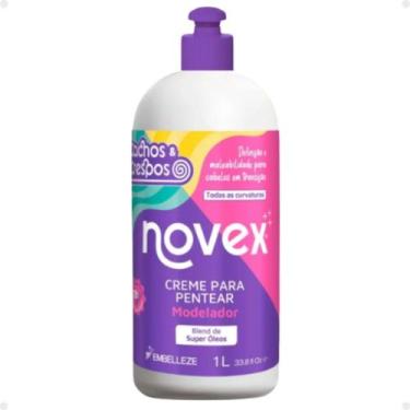 Imagem de Creme Para Pentear Novex Cachos e Crespos Modelador Cabelos Em Transiç