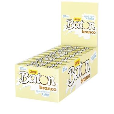 Imagem de Caixa Chocolate Garoto Baton Branco 30 Unidades 16g