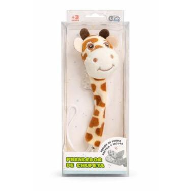 Imagem de Prendedor Chupeta Bebê Pelúcia Animal Unik Baby Clip Seguro +3 Meses S