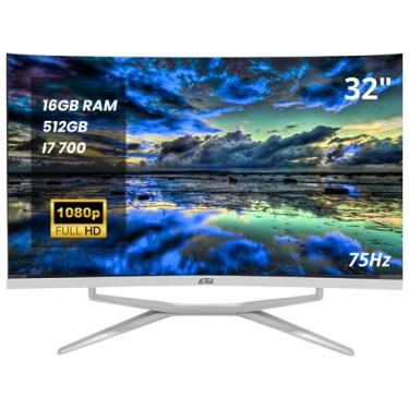 Imagem de Computador All In One Curvo 32" SSD 512gb, i7 T700hq, 16gb Ram Ddr3 - 