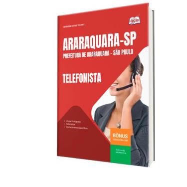 Imagem de Apostila Prefeitura de Araraquara - SP - Telefonista - Apostilas Opção