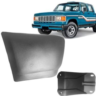 Imagem de Ponteira Parachoque Dianteiro D20 D40 A20 Veraneio com Suporte - Peça 