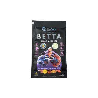 Imagem de Ração Betta Color E Growth Ocean Tech Aquario Beta Peixe Modelo:6g - T