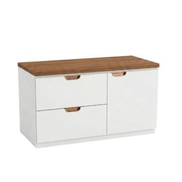 Imagem de Gabinete para Banheiro Suspenso Modena 100cm - Venturi, Branco