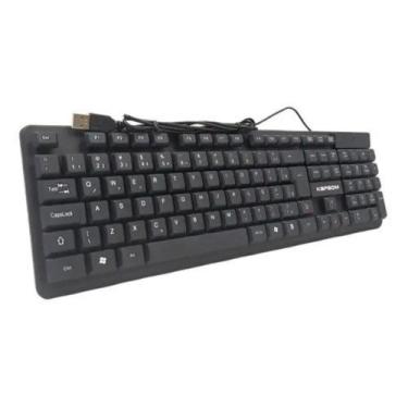 Imagem de Teclado Básico com Fio Usb Padrão ABNT2 Kapbom - KA-691
