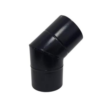 Imagem de Curva 45 Para Chaminé Duto 7 Polegadas Preta 177mm Soldad - INOX LAURI