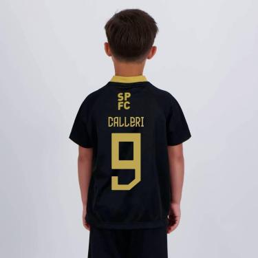 Imagem de Camisa São Paulo Calleri 9 Princípio Infantil Pret-Unissex