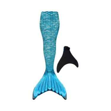 Imagem de Fantasia De Sereia Para Crianças E Adultos, Traje De Natação Com Monof