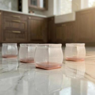 Imagem de Protetor de cadeira anti ruido Pezinho Cadeira Mesa Silicone Lavável 4