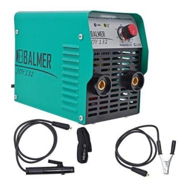 Imagem de Maquina De Solda Inversora Joy 132 220v Mma Eletrodo Balmer Cor Verde