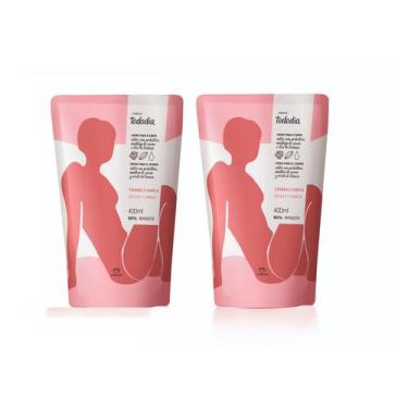 Imagem de kit Refil Creme Desodorante Nutritivo para o Corpo Tododia Tâmara e Ca