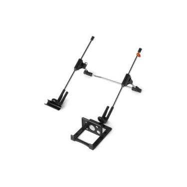 Imagem de Suporte para Notebook em Aço Dobrável Ergonômico NR17 c/ Apoio para Ca
