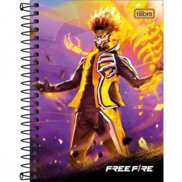 Imagem de Caderno Univ. 10x1 160 Fls Free Fire - Tilibra, Lilás