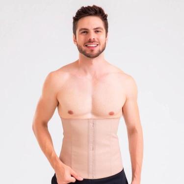 Imagem de Cinta Abdominal Modeladora Esbelt 407 Masculina Pós Cirúrgica, Chocola