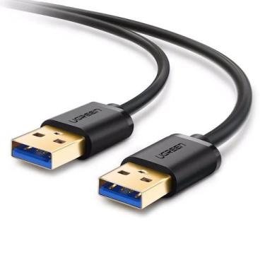 Imagem de Cabo Usb 3.0 Macho Ugreen 50cm 5gbps Us128 10369 Preto Preto