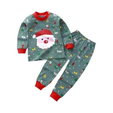 Imagem de Conjunto De Pijamas De Algodão Para Bebês Meninos E Meninas Camiseta L