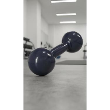 Imagem de Halter Bola Emborrachado 4kg Preto - Congratulations Store