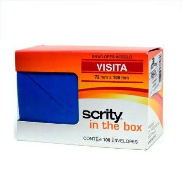 Imagem de Envelope Color Plus Azul Royal 72x108mm 100und Scrity