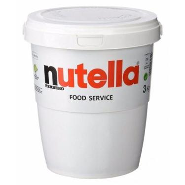 Imagem de Nutella 3kg Balde Gigante Creme De Avelã Ferrero