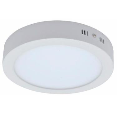Imagem de Painel Plafon Luminária Redondo Sobrepor Led 25w - Embralumi, Amarelo